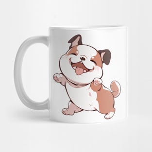 Cute Bulldog Dancing Mug